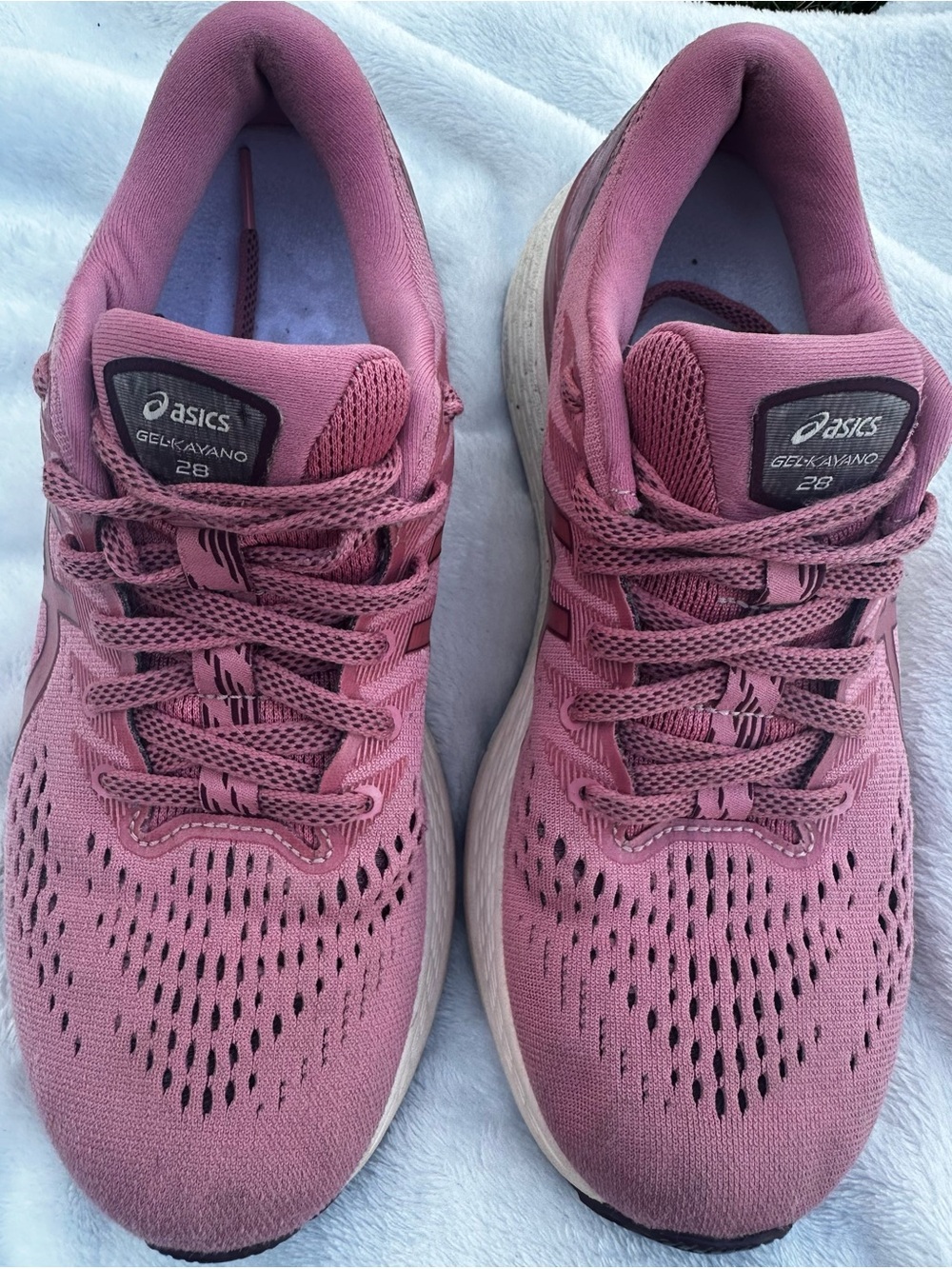 ASICS Gel-Kayano 28 Women's Mauve/Pink Running Sneakers - Picture 9 of 13